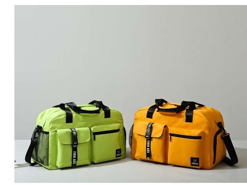 多機能ポケット付き旅行用ボストンバッグ 30L