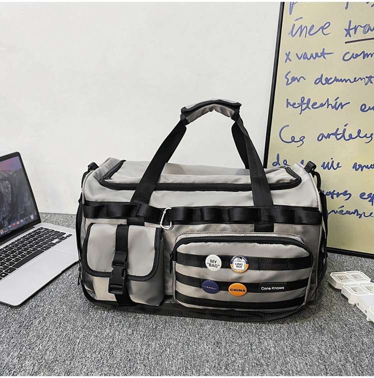 多機能ポケット付き大容量ボストンバッグ リュックにもなる2WAY 40L