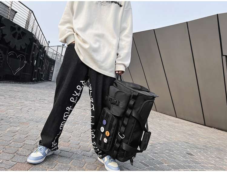 多機能ポケット付き大容量ボストンバッグ リュックにもなる2WAY 40L
