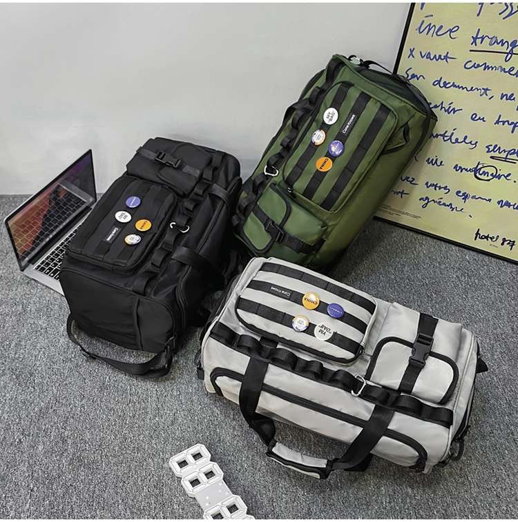 多機能ポケット付き大容量ボストンバッグ リュックにもなる2WAY 40L