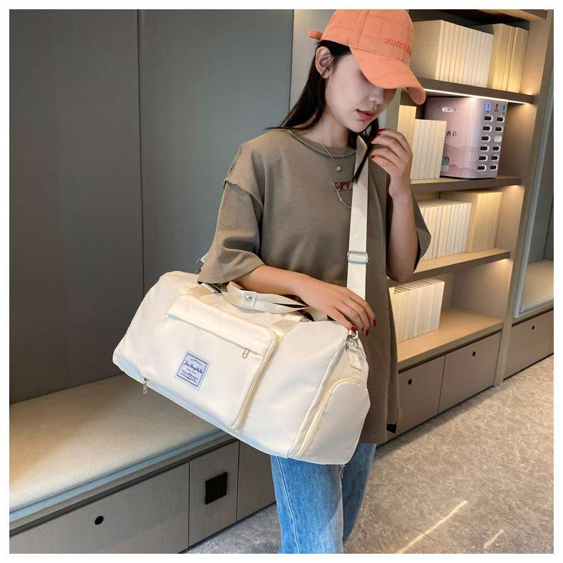 多機能シューズ収納付き旅行ボストンバッグ 30L