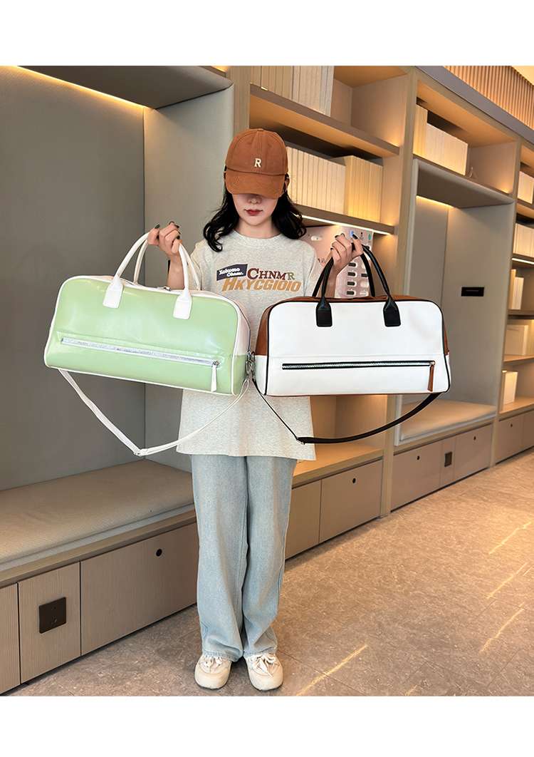 スタイリッシュ2トーンボストンバッグ 20L