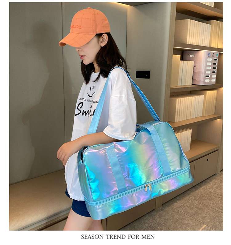 光沢ホログラムボストンバッグ 40L