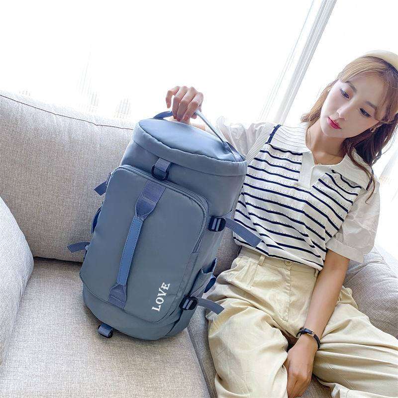 ボストンバッグ 多機能ポケット付き大容量トラベルバッグ 全8色展開 25L