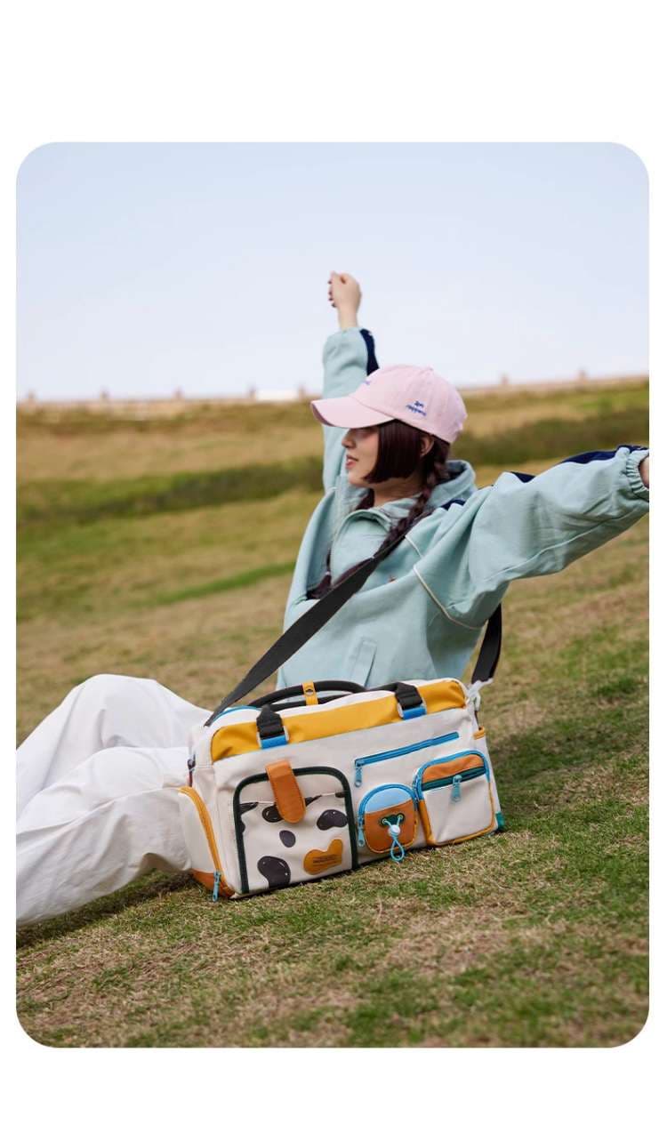 ボストンバッグ ポップポケット多機能旅行バッグ