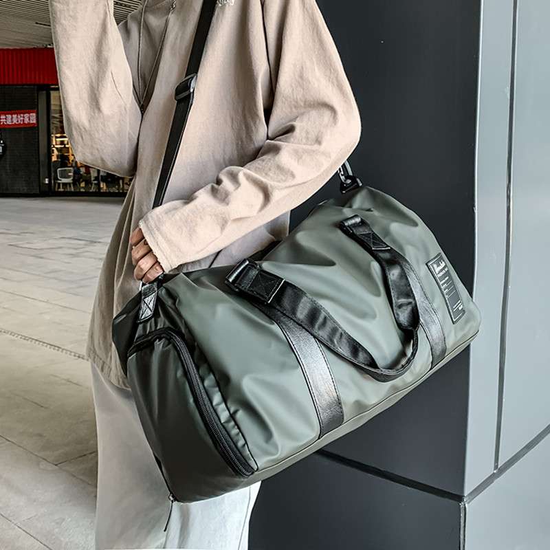 大容量ファスナー付きボストンバッグ 25L