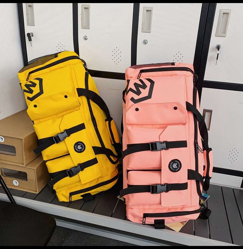 多機能ポケット付き大容量ボストンバッグ 40L