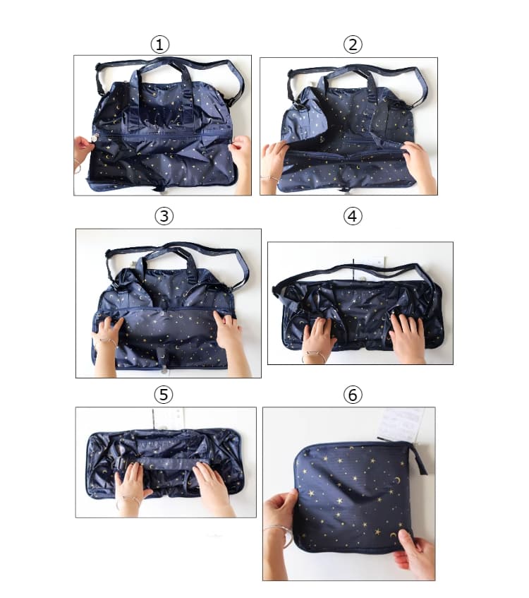 星柄トラベルボストンバッグ 25L 40L