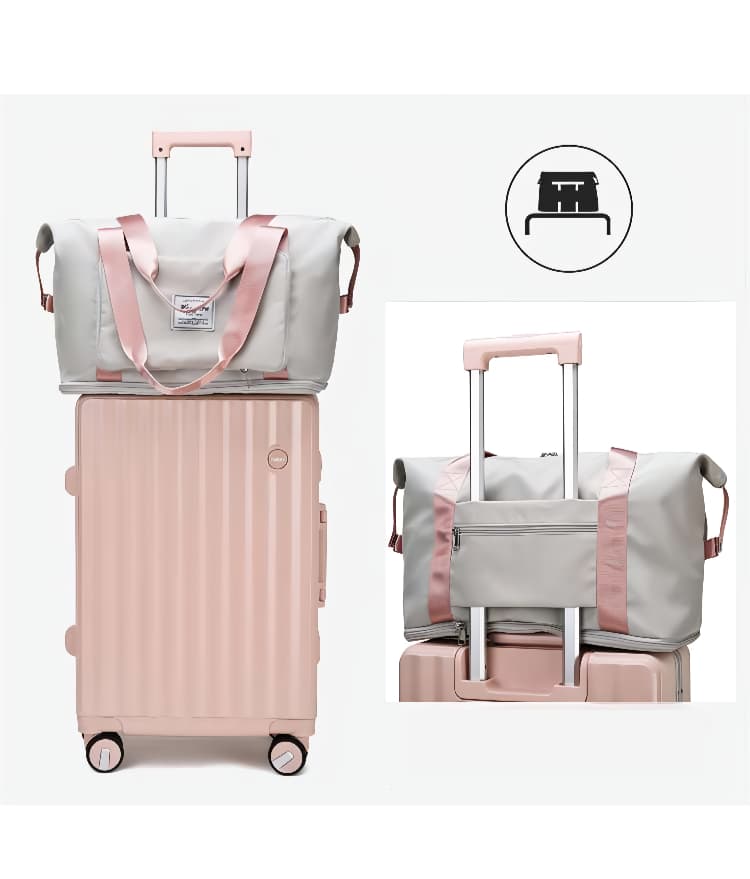 パステルカラー 大容量軽量ボストンバッグ 35L