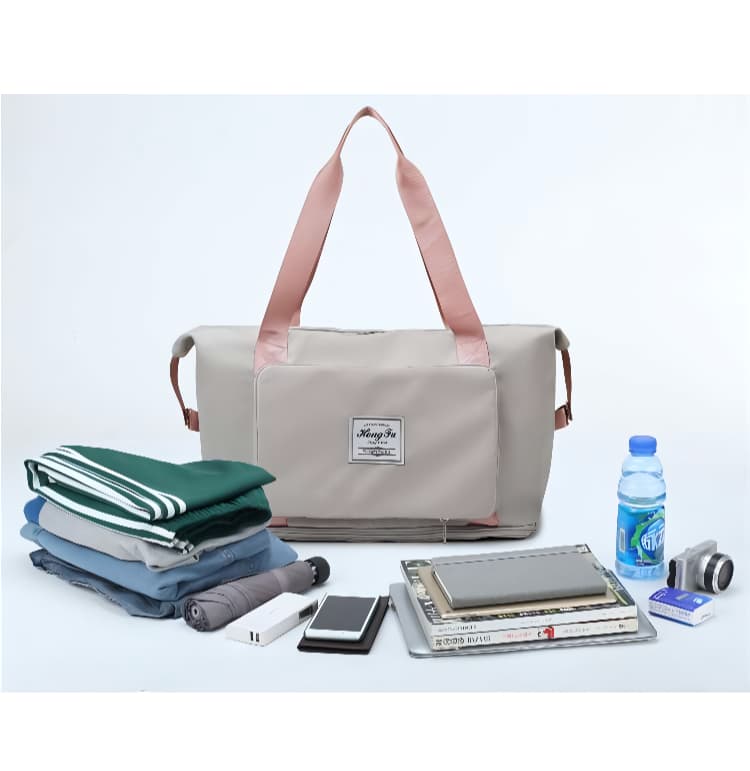 パステルカラー 大容量軽量ボストンバッグ 35L