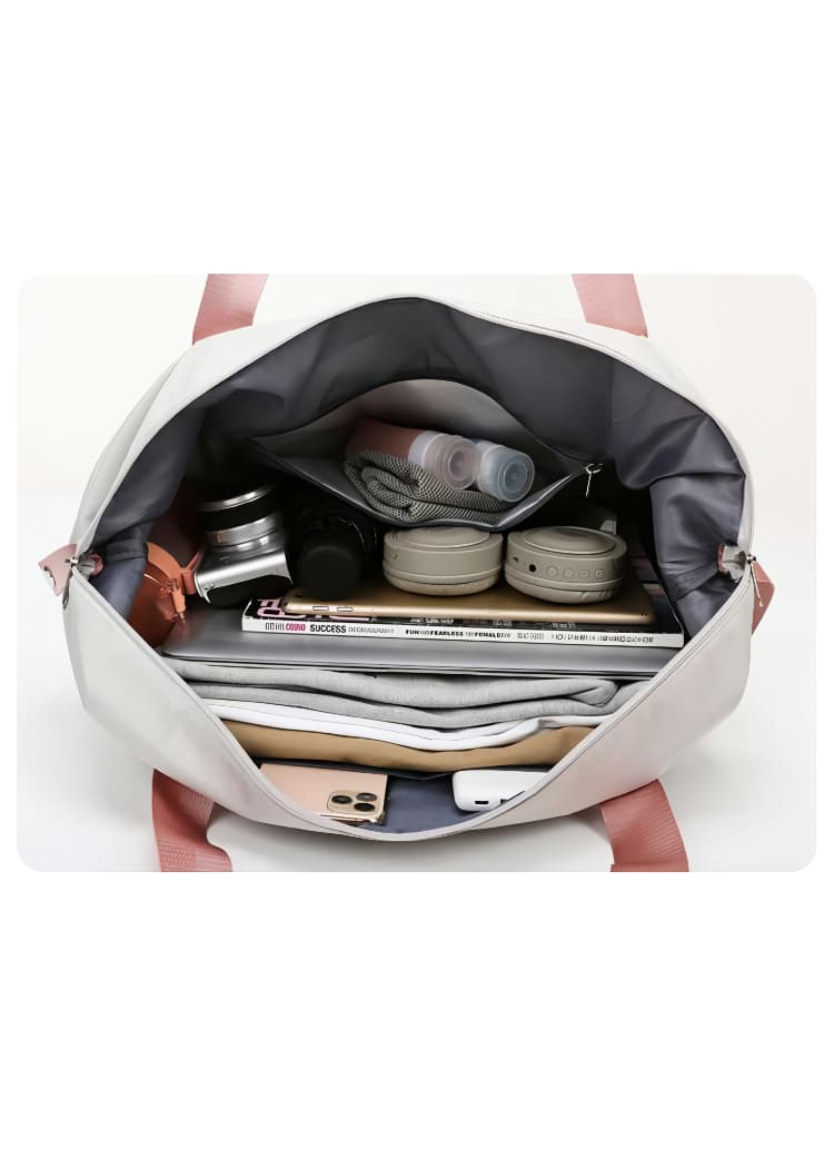 パステルカラー 大容量軽量ボストンバッグ 35L