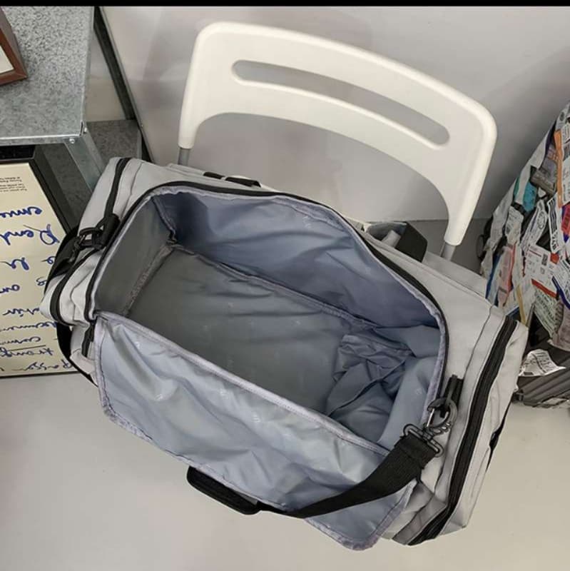 多機能ポケット付き大容量ボストンバッグ 40L