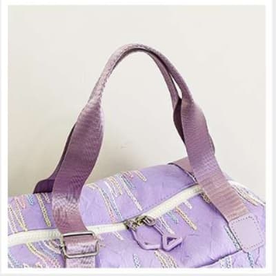 キルティング刺繍ボストンバッグ 旅行用 15L