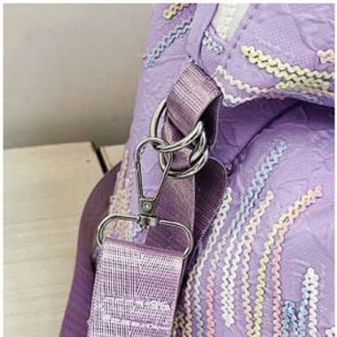 キルティング刺繍ボストンバッグ 旅行用 15L
