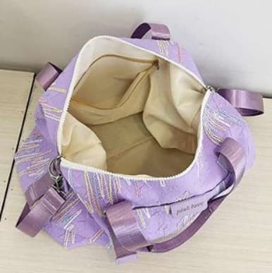 キルティング刺繍ボストンバッグ 旅行用 15L