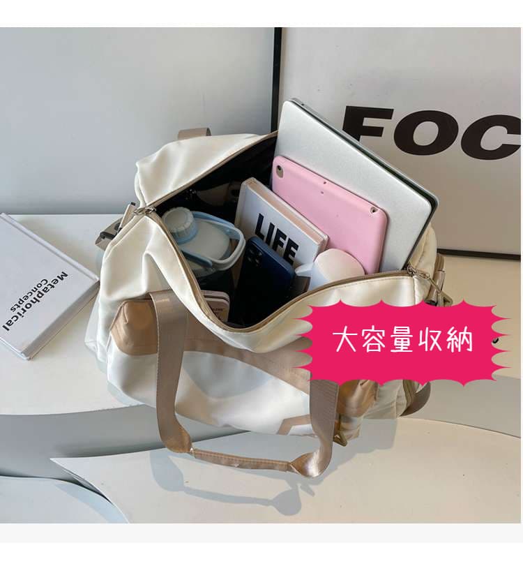 多機能ロゴ入り旅行用ボストンバッグ 20L