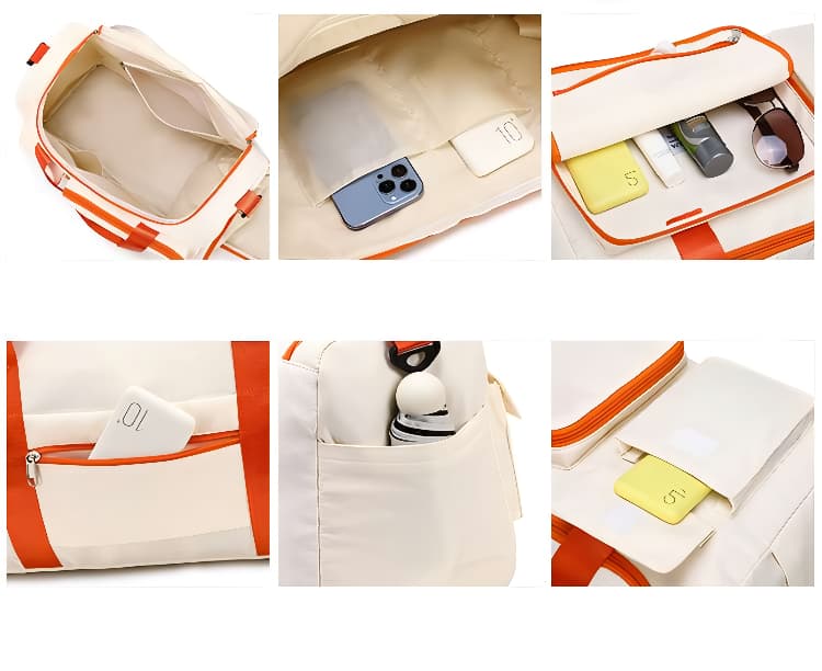 大容量マルチポケットボストンバッグ 30L