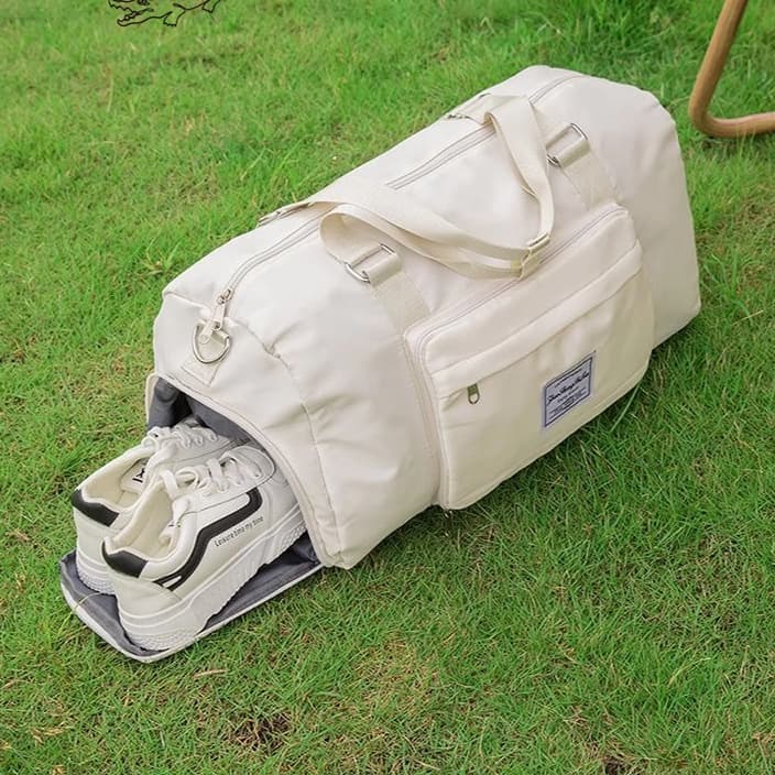 多機能シューズ収納付き旅行ボストンバッグ 30L