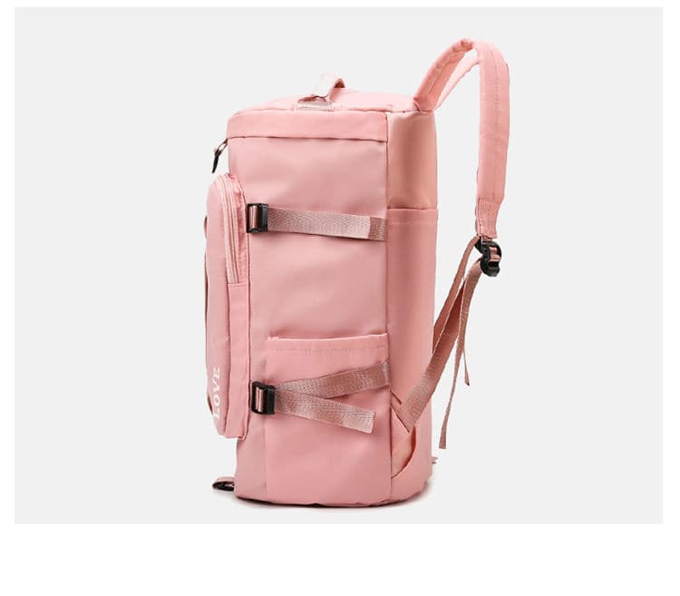 ボストンバッグ 多機能ポケット付き大容量トラベルバッグ 全8色展開 25L