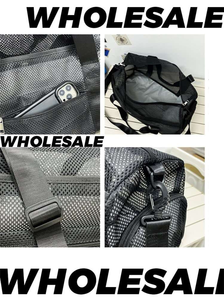 メッシュ素材 軽量ボストンバッグ 25L