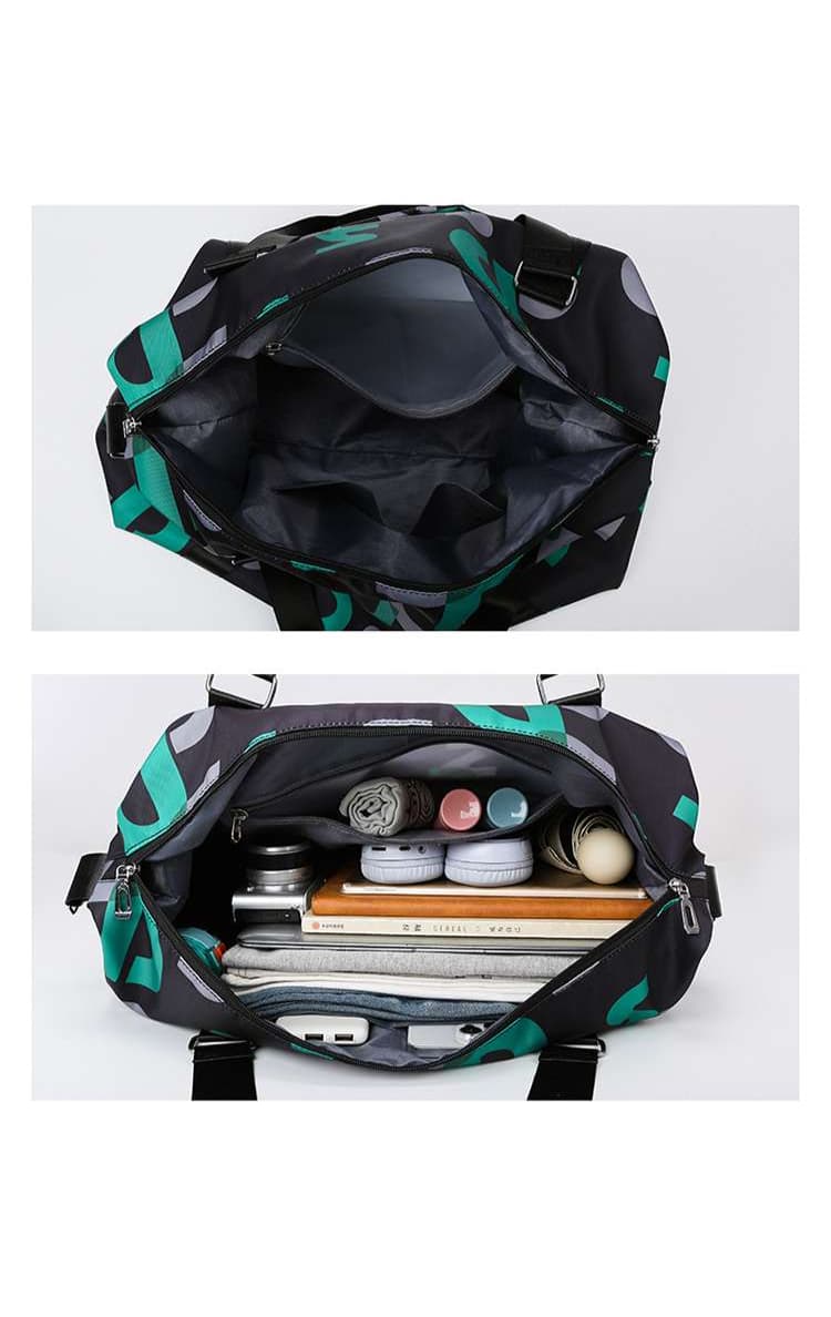 アルファベットデザイン スポーティボストンバッグ 30L
