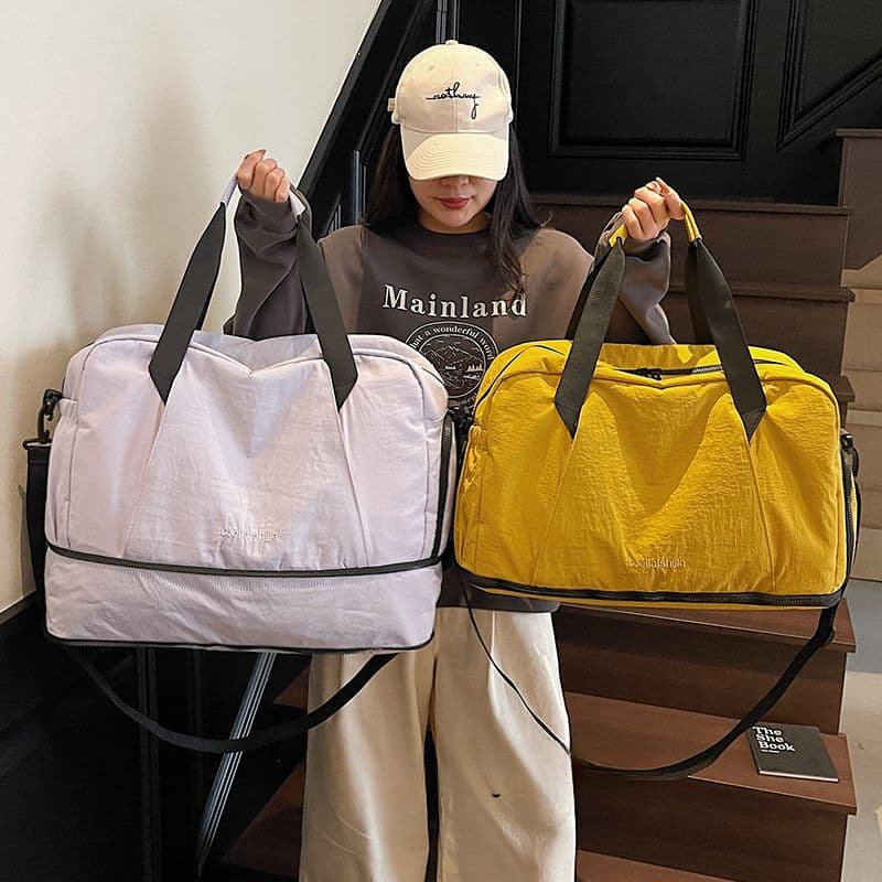 ボストンバッグ 軽量シンプル 拡張可能 旅行ボストン 5色展開