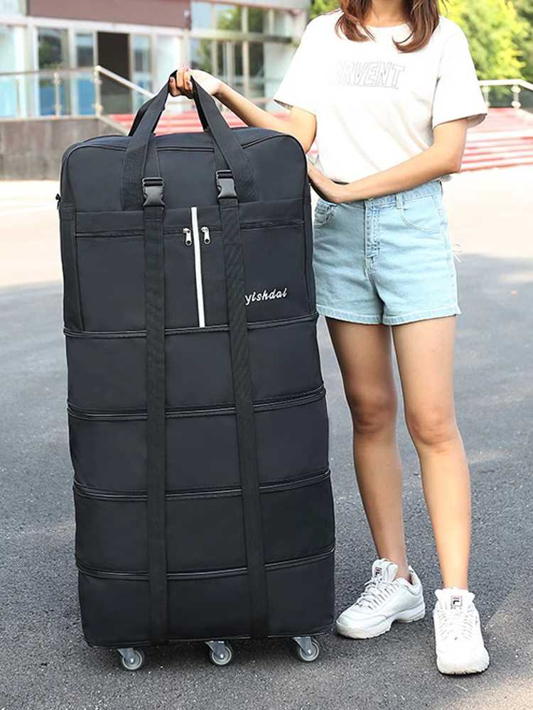 ボストンバッグ 大容量キャスター付き拡張ボストン