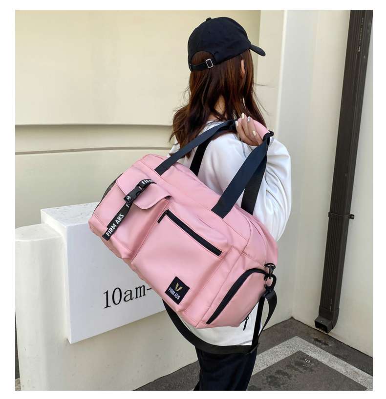 多機能ポケット付き旅行用ボストンバッグ 30L
