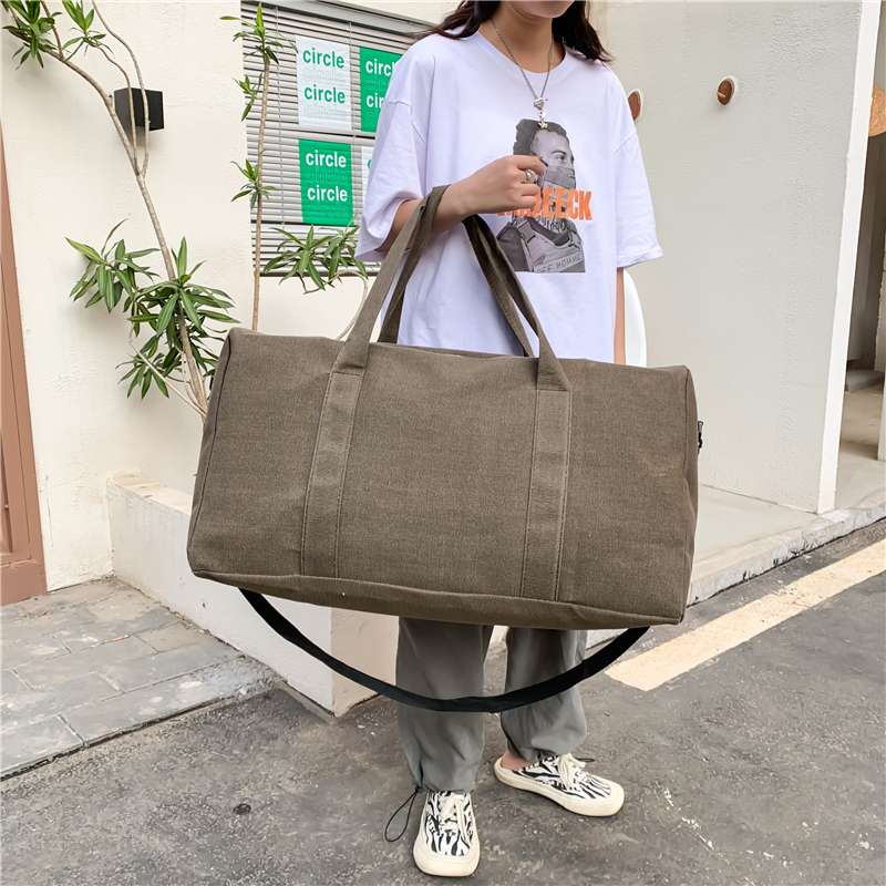 大容量キャンバス旅行ボストンバッグ 25L 45L