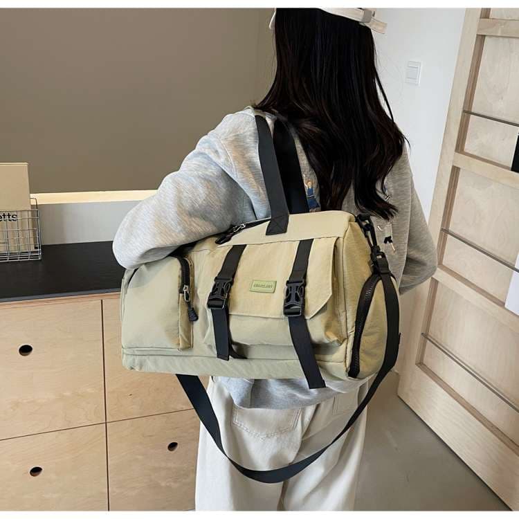 多機能ポケット付き大容量ボストンバッグ 20L
