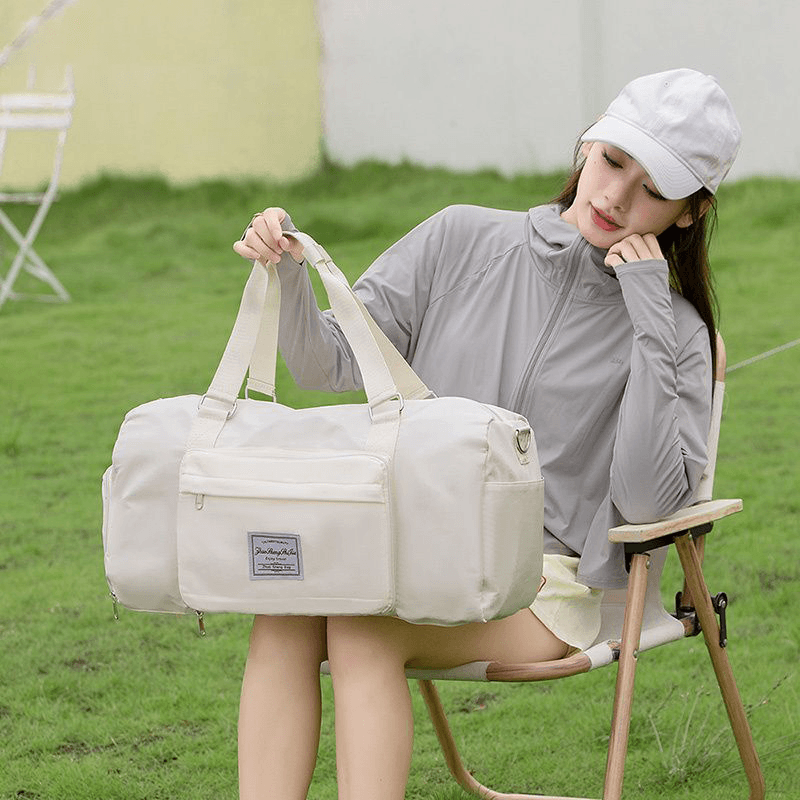 多機能シューズ収納付き旅行ボストンバッグ 30L