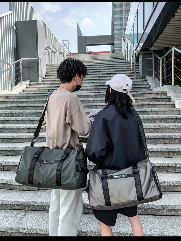 大容量ファスナー付きボストンバッグ 25L