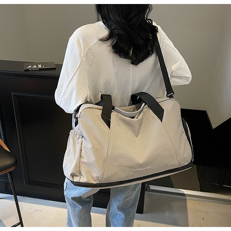 ボストンバッグ 軽量シンプル 拡張可能 旅行ボストン 5色展開