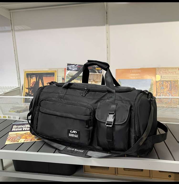 大容量マルチポケットボストンバッグ 35L
