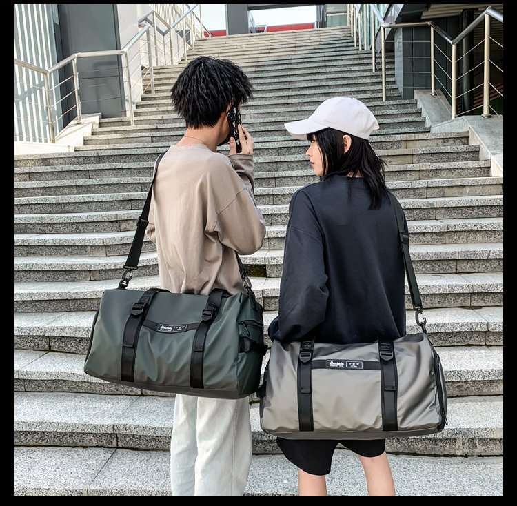 大容量ファスナー付きボストンバッグ 25L