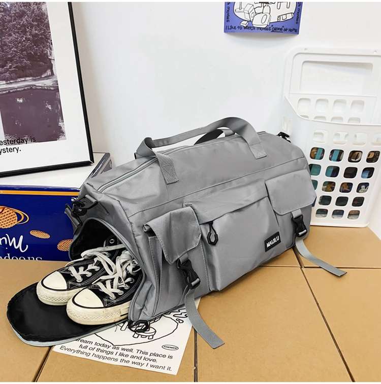 多機能ポケット付き大容量ボストンバッグ 15L 35L