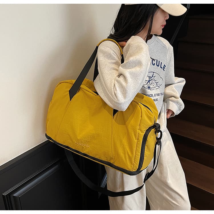 ボストンバッグ 軽量シンプル 拡張可能 旅行ボストン 5色展開