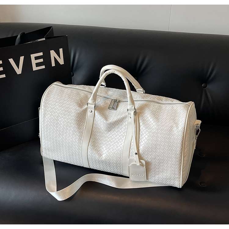 編み込み風 大容量ボストンバッグ 30L