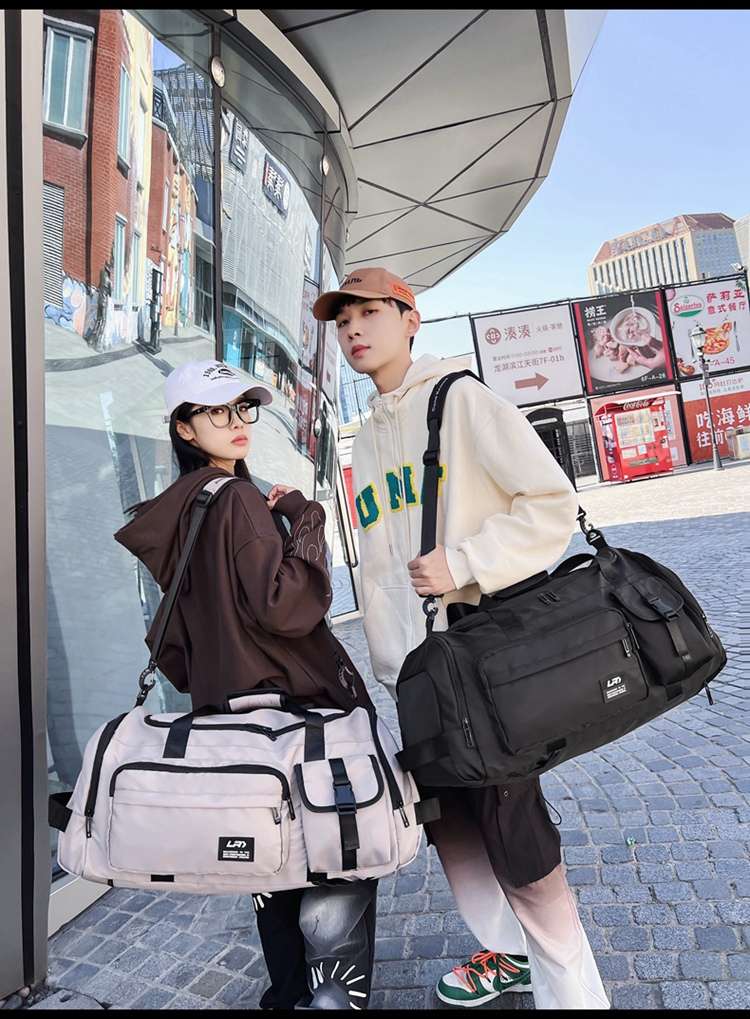 大容量マルチポケットボストンバッグ 35L
