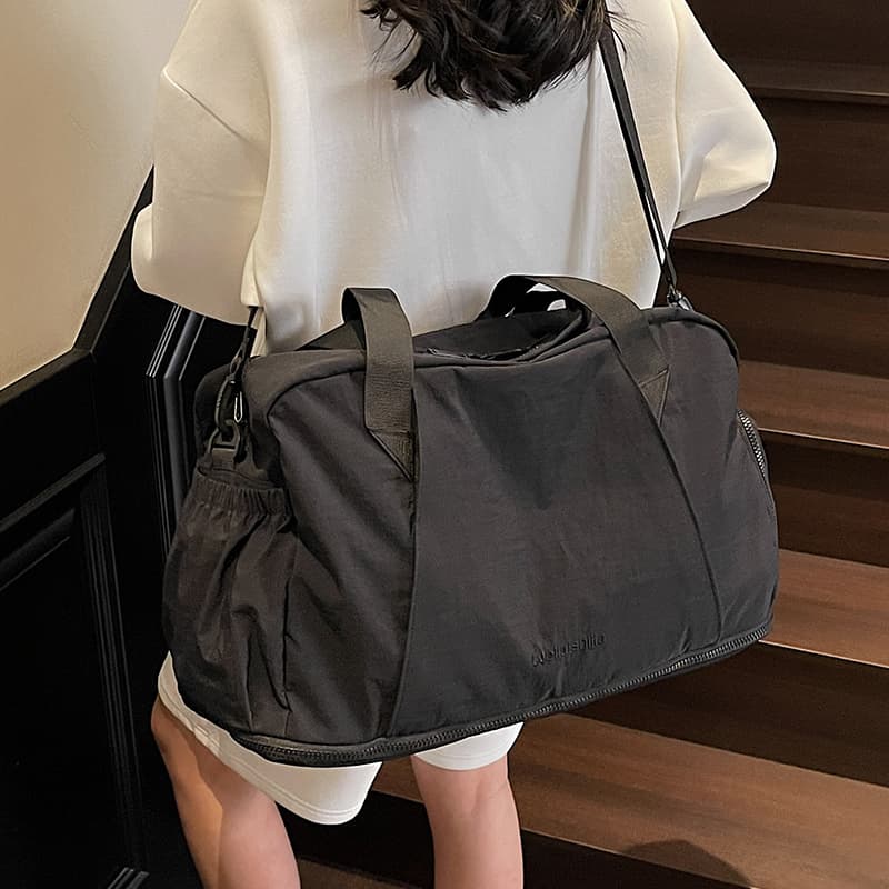 ボストンバッグ 軽量シンプル 拡張可能 旅行ボストン 5色展開