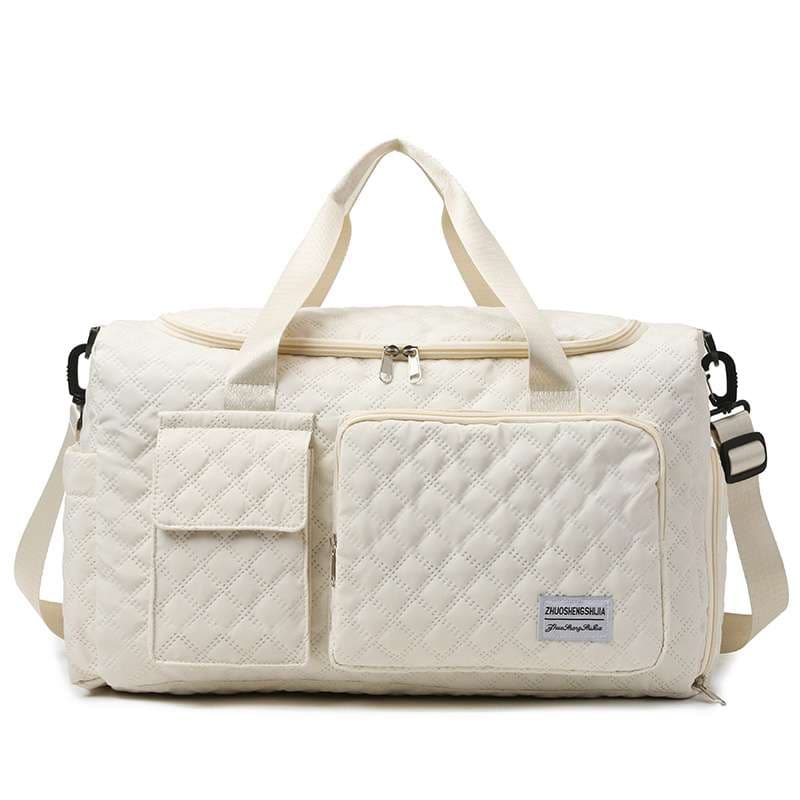 キルティング加工大容量ボストンバッグ 25L