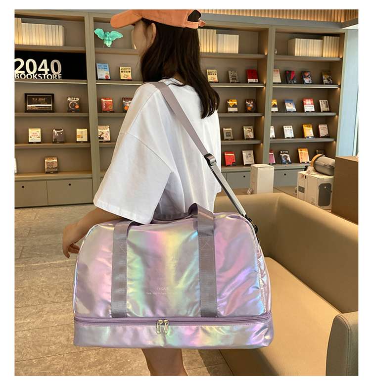 光沢ホログラムボストンバッグ 40L