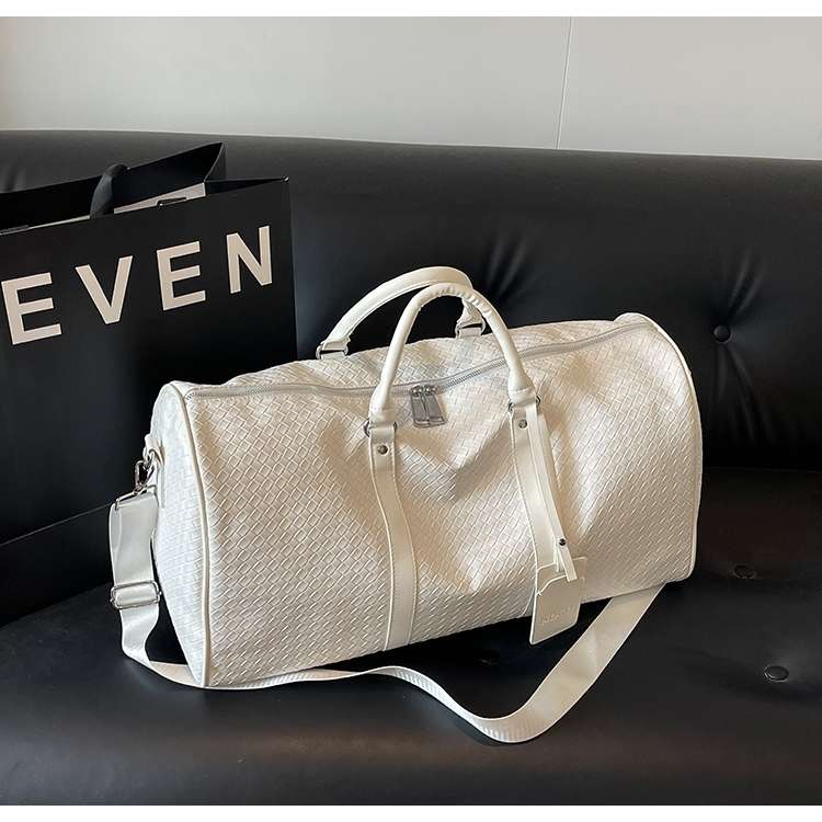 編み込み風 大容量ボストンバッグ 30L