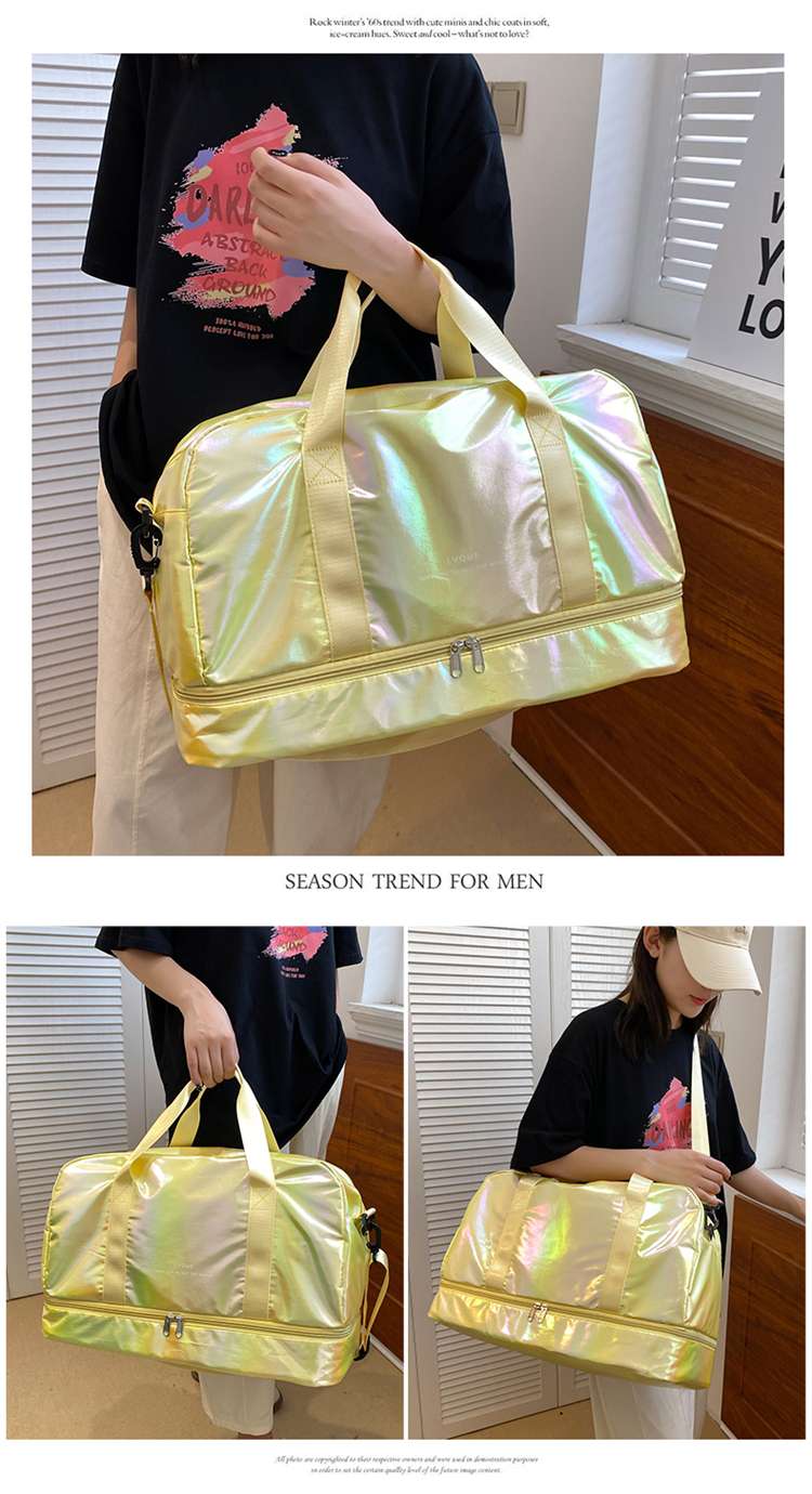 光沢ホログラムボストンバッグ 40L