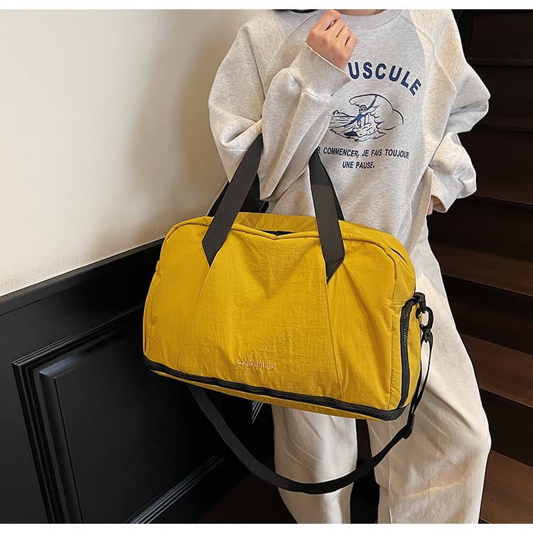 ボストンバッグ 軽量シンプル 拡張可能 旅行ボストン 5色展開