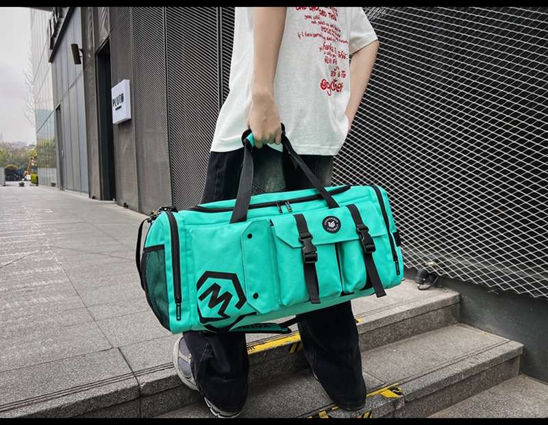 多機能ポケット付き大容量ボストンバッグ 40L