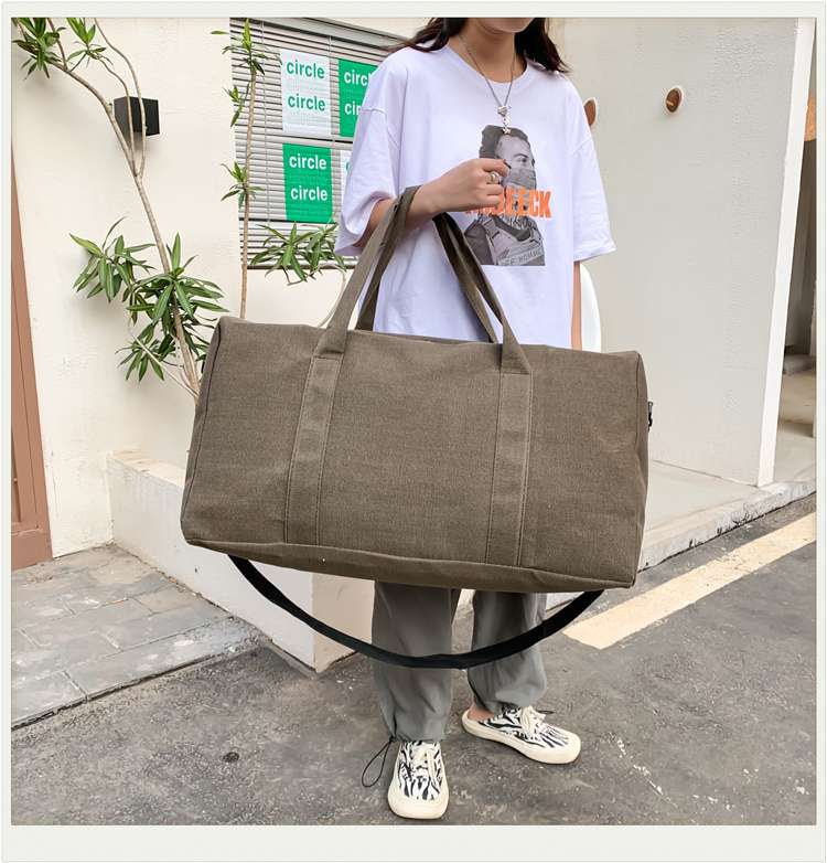 大容量キャンバス旅行ボストンバッグ 25L 45L