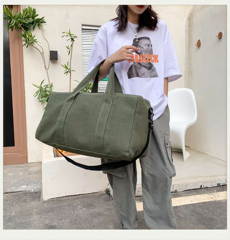 大容量キャンバス旅行ボストンバッグ 25L 45L