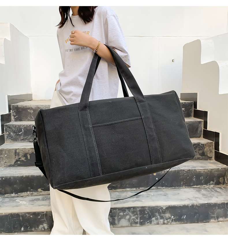 大容量キャンバス旅行ボストンバッグ 25L 45L
