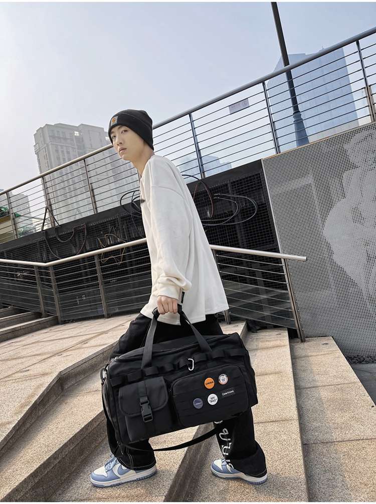 多機能ポケット付き大容量ボストンバッグ リュックにもなる2WAY 40L